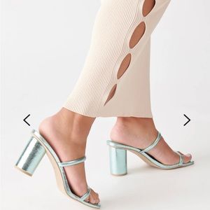 Dolce Vita Noles Heel Electric Blue Metallic Stella Size 10